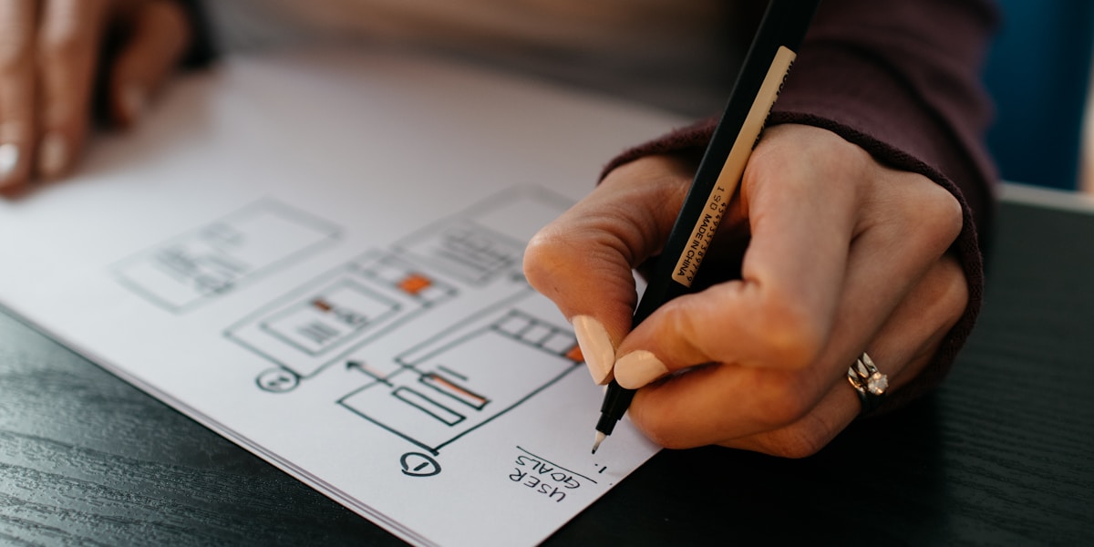 UX design wireframes